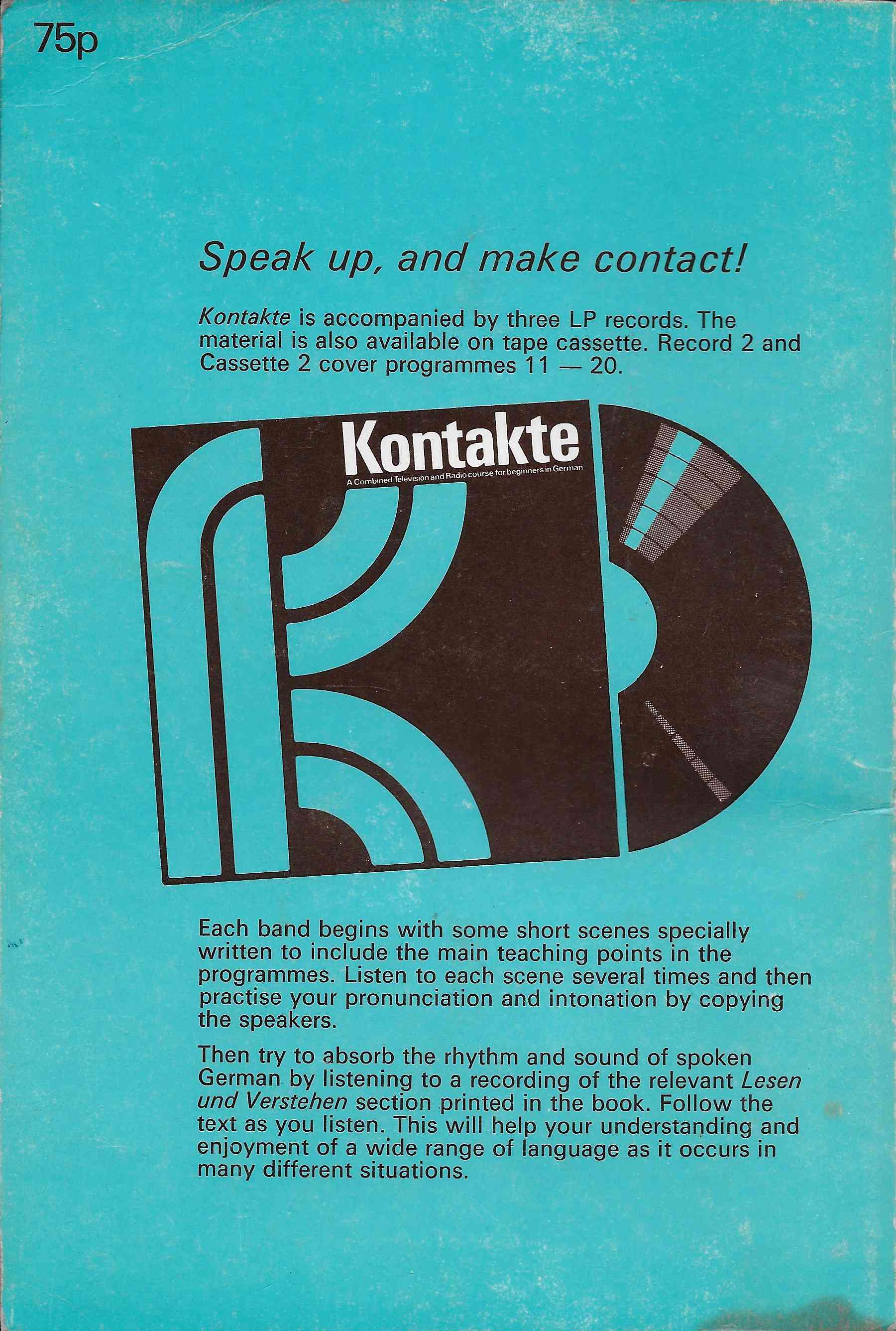 Picture of ISBN 0 563 10864 9 Kontakte 2 by artist Corinna Schabel / Antony Peck from the BBC records and Tapes library